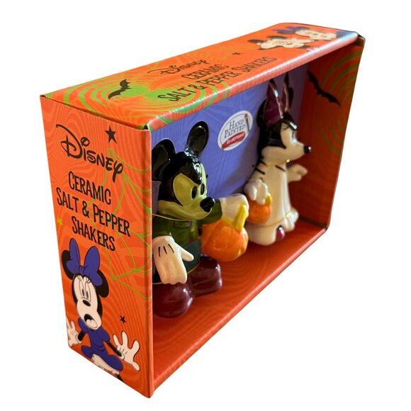 Disney‎ Mickey & Minnie Mouse Frankenstein Halloween Salt & Pepper Shaker Set - Picture 3 of 7